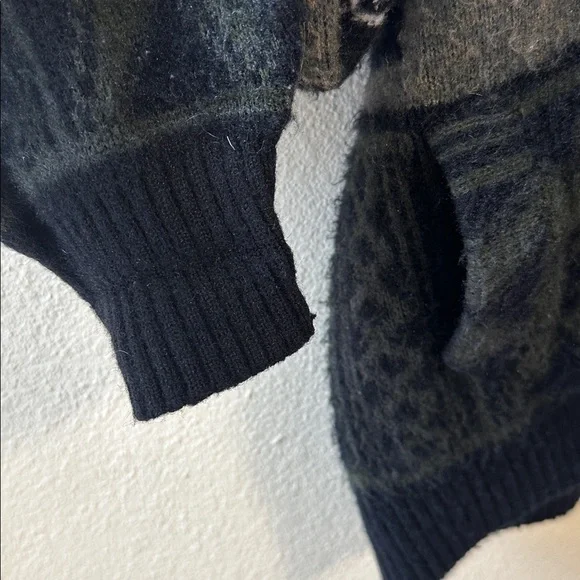 1980's Vintage Tejidos Rumiñahui Wool Alpaca Western Cardigan size XL